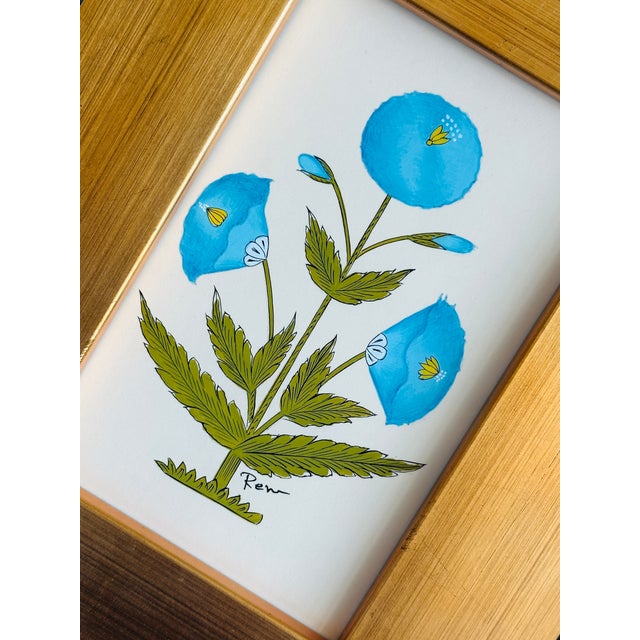 This beautiful blue floral motif painting draws inspiration from the iconic designs of Jaipur, India, seen gracing the...