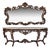 Louis XV Style Console with Mirror, Early 20th Century, Set of 2 For Sale