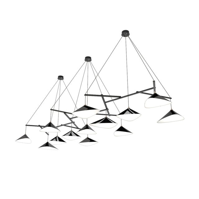 Emily Group of Thirteen in High Gloss Paint Pendant Light from Moss Objects For Sale - Image 6 of 6