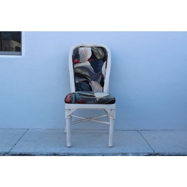 Wood Vintage Pencil Reed Dining Chairs - Set of Four For Sale - Image 7 of 12