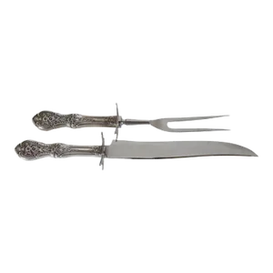 1920s Sterling Handle Carving Set- 2 Pieces