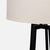 Crate & Barrel Crate & Barrel Castillo Modern Black Metal Floor Lamp With White Shade For Sale - Image 4 of 4