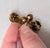 Metal Vintage 1950s Signed Crown Trifari Goldtone Filigree & Faux-Tortoise Dangle Clip Earrings- 2 Pieces For Sale - Image 7 of 7