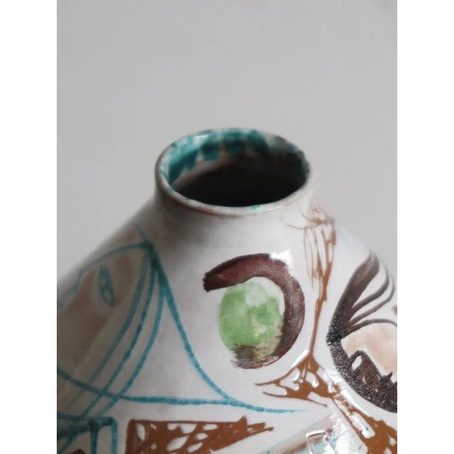 Elio Schiavon Italian Ceramic Vase by Elio Schiavon, 50s For Sale - Image 4 of 7