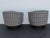 This Pair of Side Chairs are made of wood, and fabric. The Chairs was labeled Carsons, and they have Milo Baughman style...