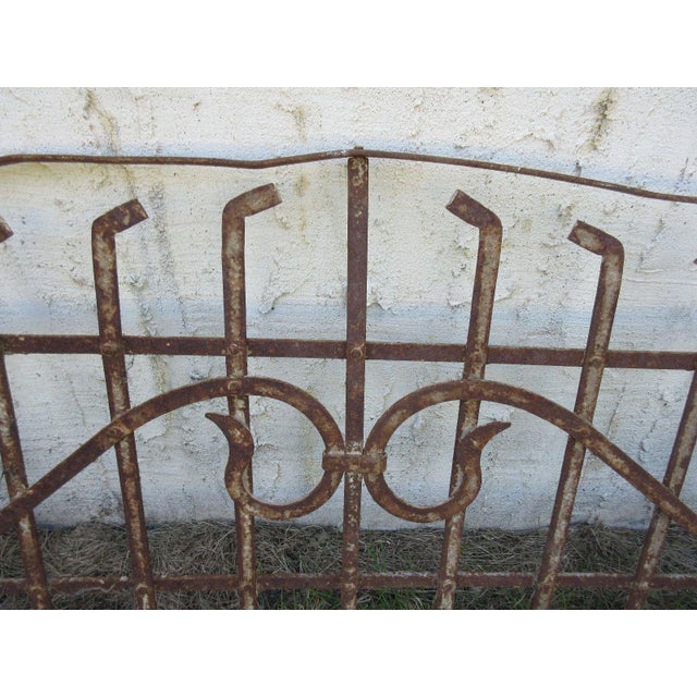 1900 - 1909 Antique Victorian Iron Architectural Salvage Piece For Sale - Image 5 of 6