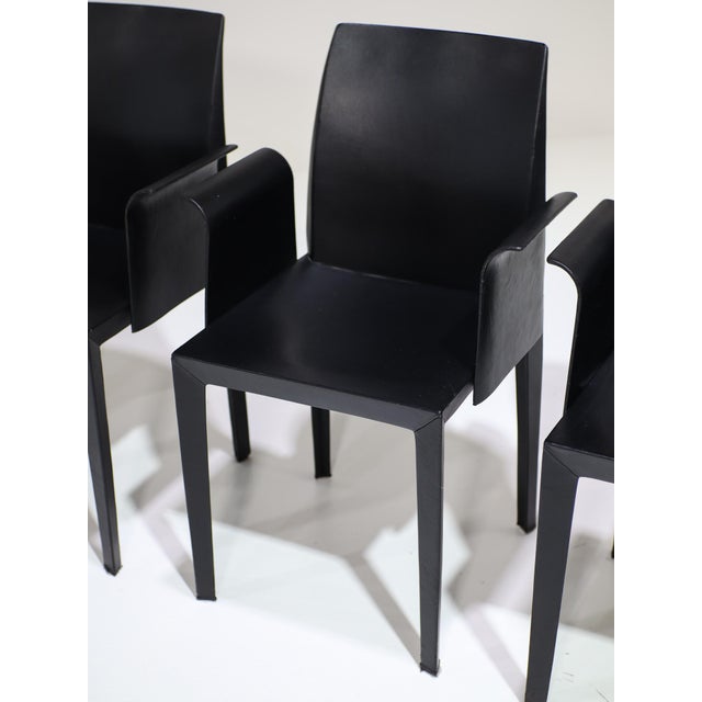 Lola Dining Chairs by Pierluigi Cerri for Poltrona Frau, Italy, 1990s, Set of 4 For Sale - Image 12 of 18