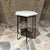 1960s French Side Accent Table Hexagonal Stone Iron For Sale - Image 16 of 17