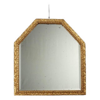 Mirror in Wood and Golden For Sale