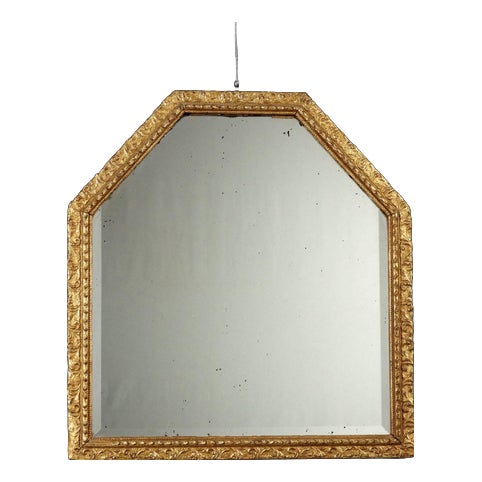 Mirror in Wood and Golden For Sale