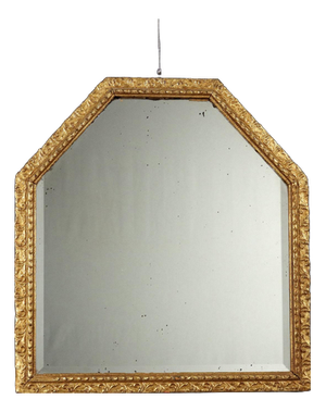 Mirror in Wood and Golden