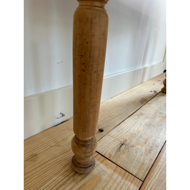 19th Century Rustic Pine Farmhouse Table For Sale - Image 11 of 11