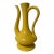 20th C. Mid Century Modern Sculptural Yellow Ceramic Ewer, Italian Style For Sale
