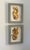 Vintage Italian Patina Gold Leaf Tole Collages, Framed Pair, Mid Century For Sale In Houston - Image 6 of 7
