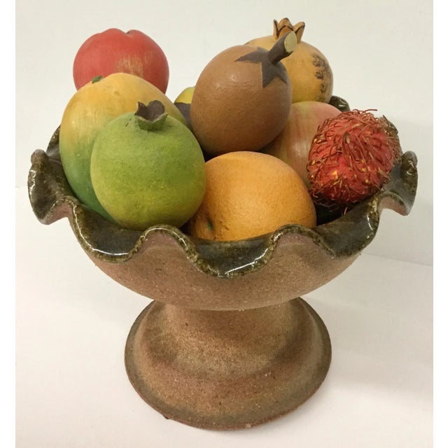 1970s Vintage Tropical Fruit & Italian Clay Topiary - 10 Pieces For Sale - Image 13 of 13
