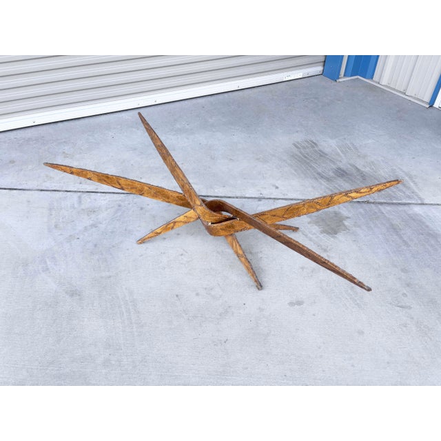 Silas Seandel Mid-Century Sculptural Brass and Glass Coffee Table, 1970s For Sale - Image 14 of 14