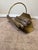 Mid 20th Century Vintage Mid-Century Hammered Solid Brass Fireplace Log Holder – Large 25.5” Hearth Basket For Sale - Image 5 of 12