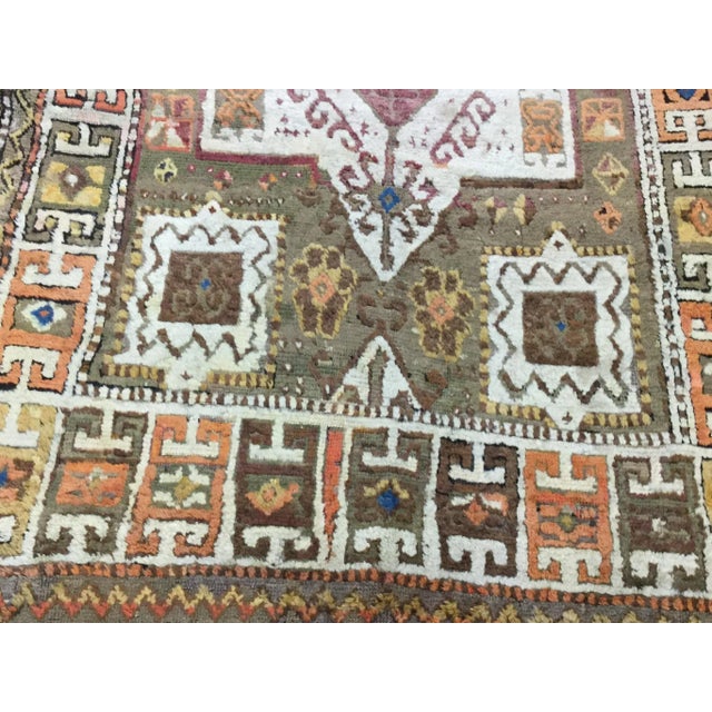 Turkish Antique Decorative Turkish Village Rug -By Woven Rug Gallery For Sale - Image 3 of 9