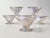Vintage Art Deco Crystal Champagne Coupes with Rex Pattern from Baccarat, 1920s, Set of 6 For Sale - Image 3 of 6