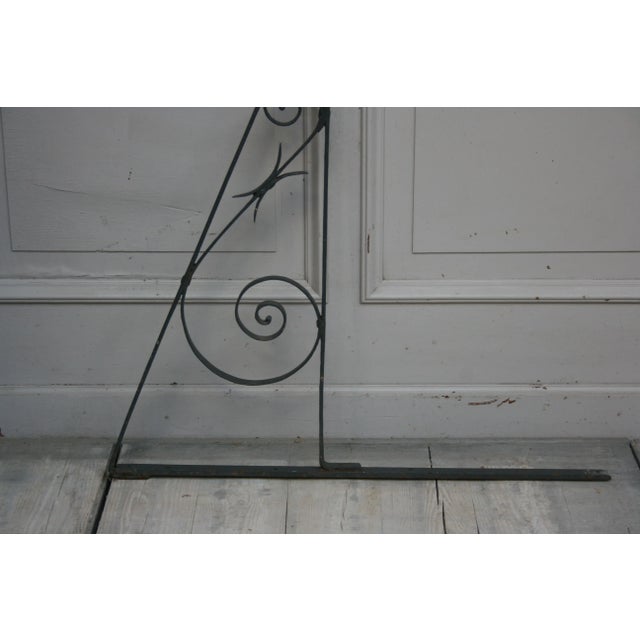 Paint Antique Wrought Iron Shop Wall Bracket For Sale - Image 7 of 13