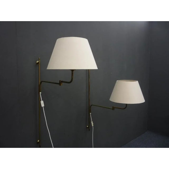 1960s Regency Brass Wall Lamps by Florian Schulz, 1960s, Set of 2 For Sale - Image 5 of 12
