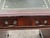 Pedestal Desk in Flame Veneer Mahogany with Green Leather Top For Sale - Image 12 of 13