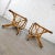 Brown Vintage Organic Modern Pair of Rattan Bar Stools Style of Ficks Reed For Sale - Image 8 of 13