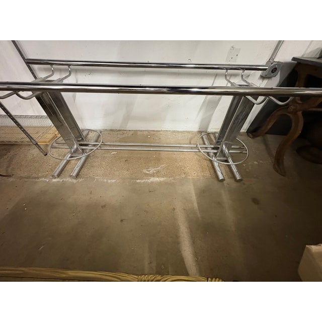 1960s Italian Modern Chrome Dining Table Base Designed by Romeo Rega For Sale - Image 13 of 16