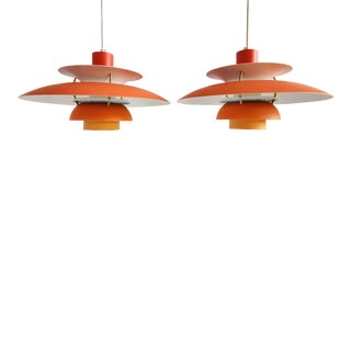 Poul Henningen Style Ph 5 Pendant Light by Louis Poulsen For Sale