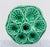 Sarraguemines Antique 1920s French Sarreguemines Majolica Green Oyster Plate For Sale - Image 4 of 13