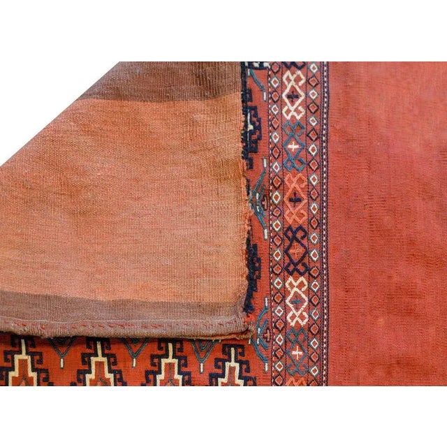 Red Early 20th Century Turkomen Bag Face For Sale - Image 8 of 9