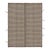 Rug & Kilim’s Accent Kilim, Square Rug in Textural Beige and Slate Gray Stripes For Sale