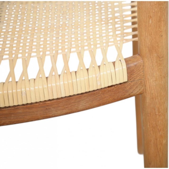 The JH501 Chair in Oak and Wicker by Hans Wegner, 1960s For Sale - Image 10 of 15