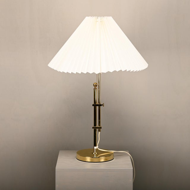 Bergboms Vintage Brass B-131 Adjustable Table Lamp by Bergboms, Sweden, 1960s For Sale - Image 4 of 16