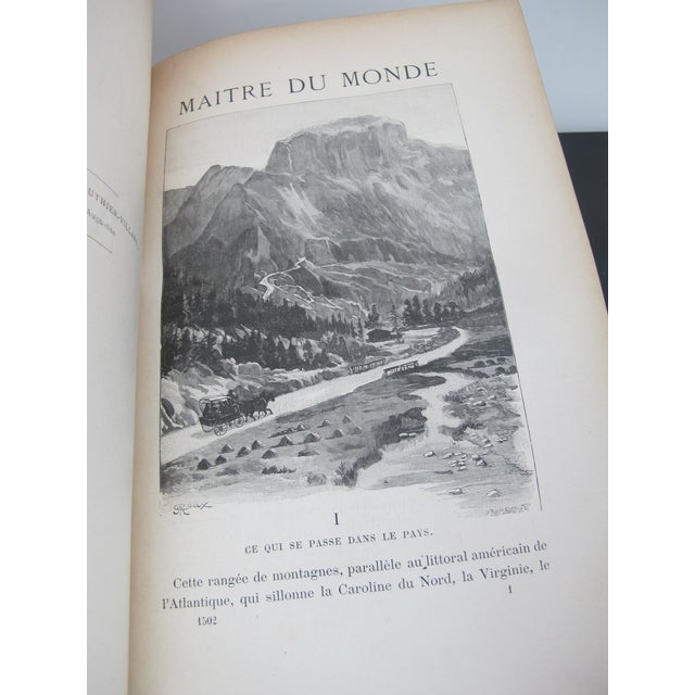 Red Jules Verne Maitre Du Monde Un Drame en Livonie Voyages Extraordinaires Book For Sale - Image 8 of 10