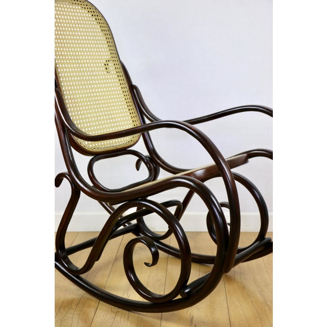 Rocking Chair on Runners, 1970s For Sale - Image 9 of 15