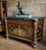 Important Louis XV style mahogany commode with gilt bronze mounts and black marble top An exceptional Louis XV style...