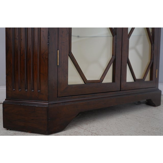 Theodore Alexander Mahogany 2 Door Corner Cabinet For Sale - Image 12 of 15