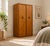 A mid-century wardrobe by EON, with attractive grain detailing. The design features two tall doors, rounded top rail and...