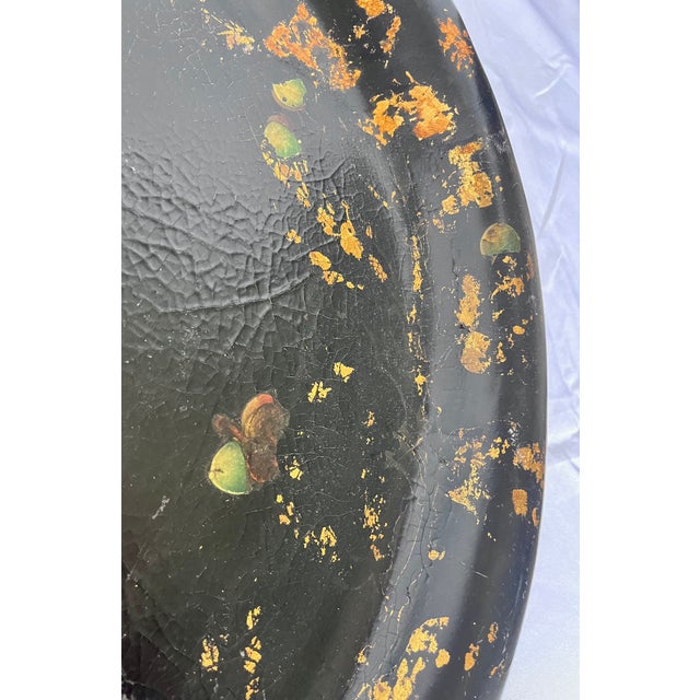 Black 19th Century Ws Burton of London Papier Mache Tray For Sale - Image 8 of 14
