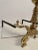 Rococo Brass Rococo Revival Andirons For Sale - Image 3 of 12