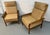 Make a refined statement with this pair of mid-century modern teak high-back armchairs, expertly designed to combine...