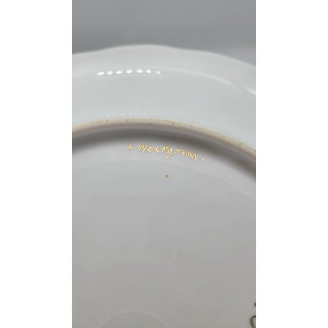 Antique Rosenthal Hand Painted Gold Gilt Serving Plate For Sale In Seattle - Image 6 of 7