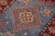 Tribal Super Kazak Light Blue/Red Wool Runner Rug- 2'11'' X 9'8'' For Sale - Image 4 of 10