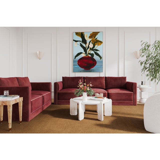 Discover the timeless elegance of the Willow Sectional, a modular masterpiece upholstered in luxurious velvet. This...