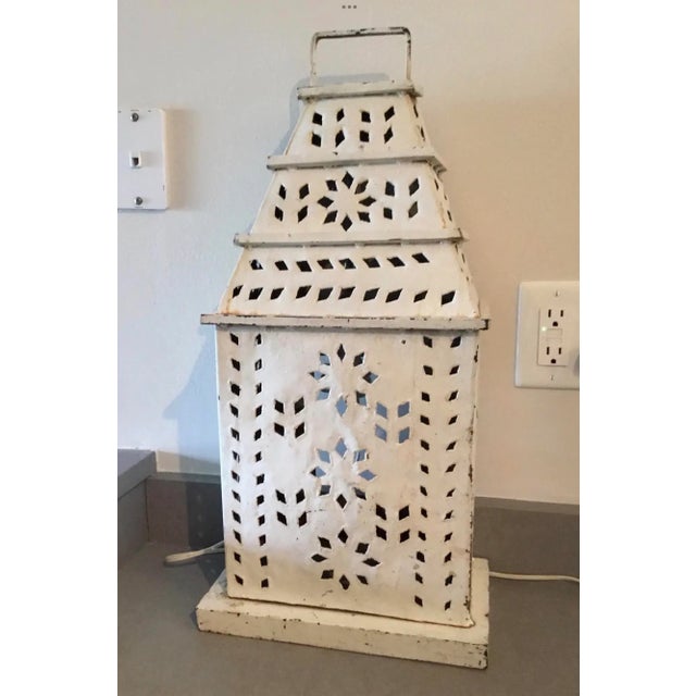 Vintage Late 19th Century Tole Lamp For Sale In Chicago - Image 6 of 7