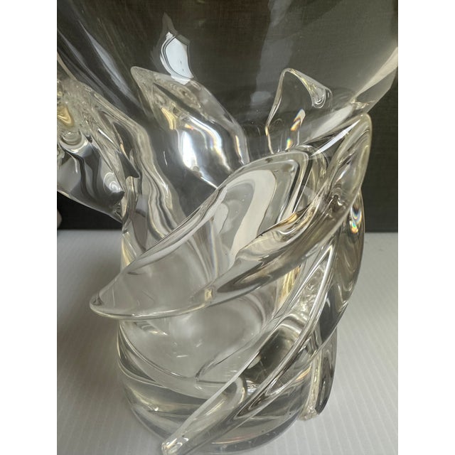 Steuben Vintage 1958 Donald Pollard MCM Art Glass "Whirpool" Vase 11.25" Tall # 8087-St in Original Box For Sale - Image 13 of 18