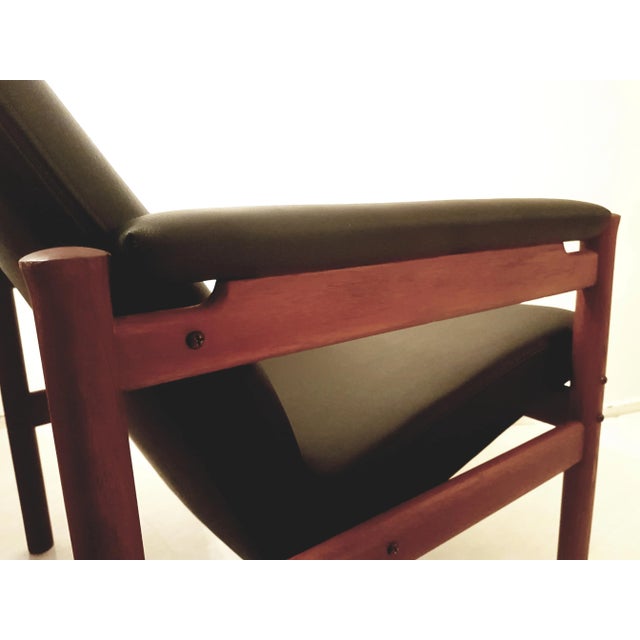 Mid-Century Model 4365 Wing Chair by Hansen, Soren for Fritz Hansen, 1960s For Sale - Image 6 of 9