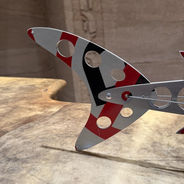 Industrial Maco Shark Aluminum Industrial Sculpture One of Kind Signed Modern For Sale - Image 3 of 17