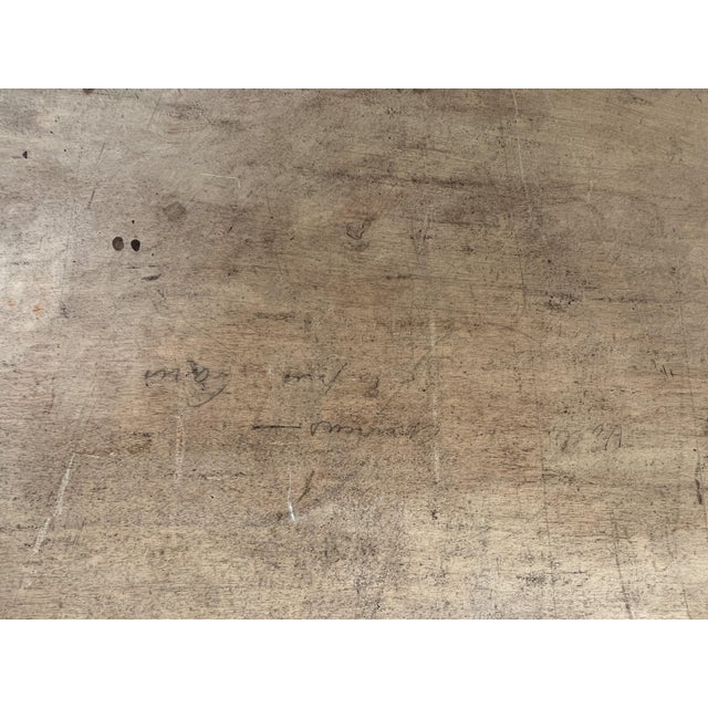 Gustave Eugène Castan, Personnages au bord de l'étang, Oil on Wood, Framed For Sale - Image 16 of 18